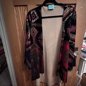 Judith March velvety cardigan open front size small